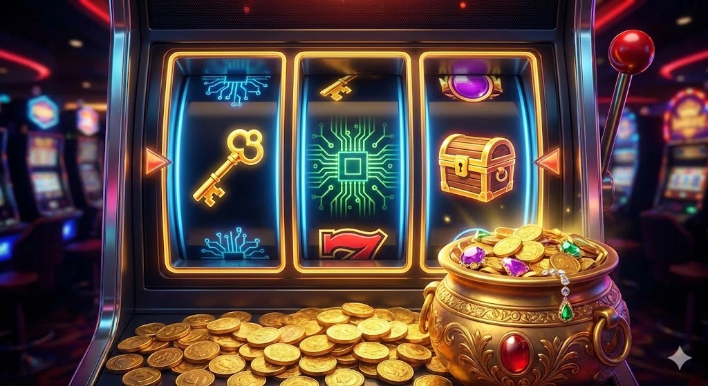 Bí mật thuật toán máy Slot: Săn hũ Jackpot cùng kubet 77